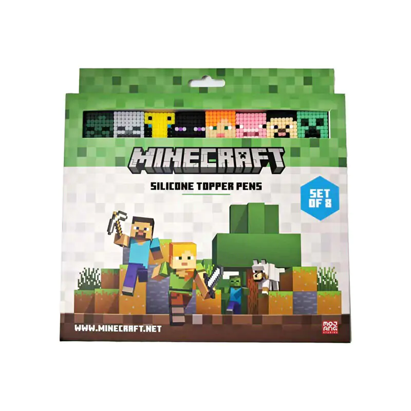 Minecraft Sada 8 propisovacích per s tenkým hrotem fotografii produktu