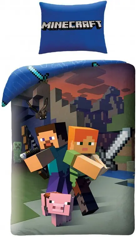 Minecraft povlečení set 140x200cm, 70x90cm fotografii produktu