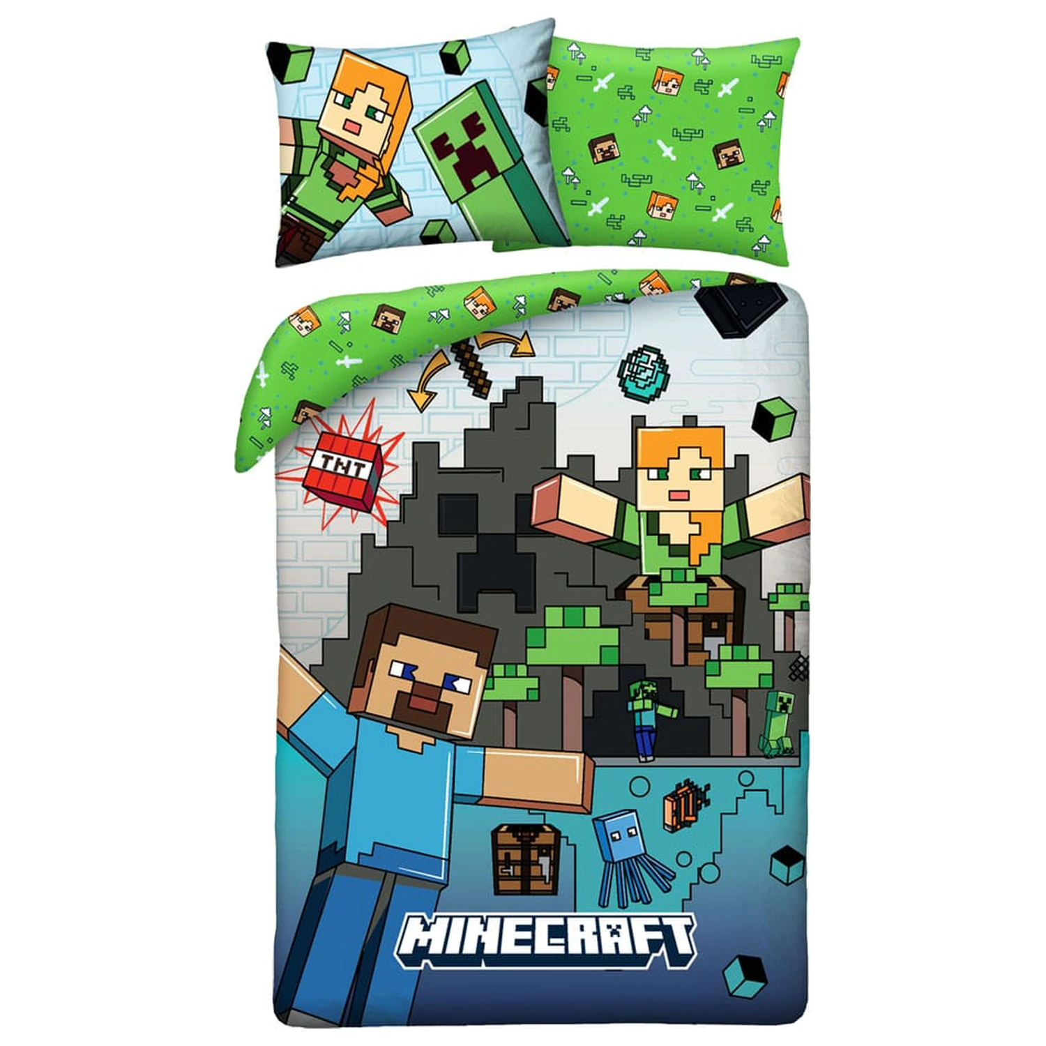Minecraft Povlečení Ver. 7 140 x 200 cm / 70 x 90 cm fotografii produktu