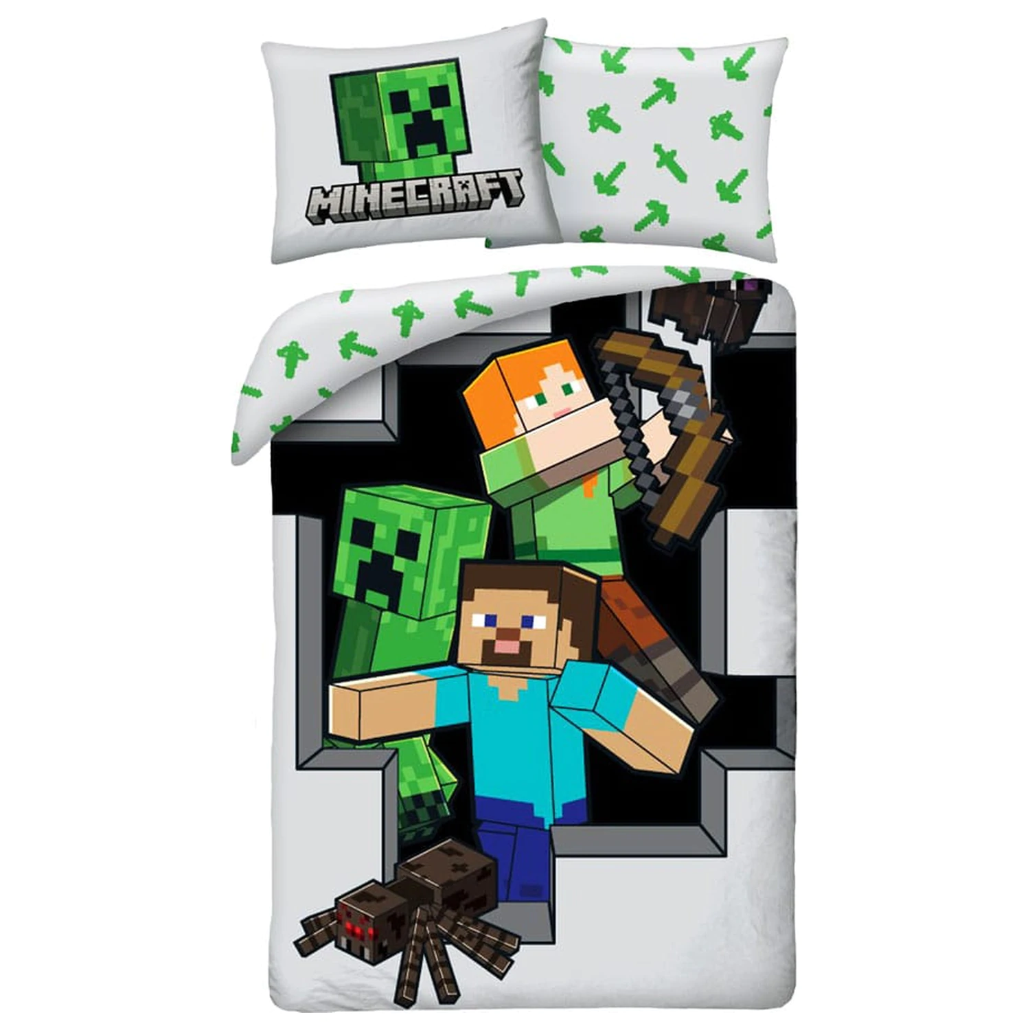 Minecraft povlečení na peřinu verze 8 140 x 200 cm / 70 x 90 cm fotografii produktu