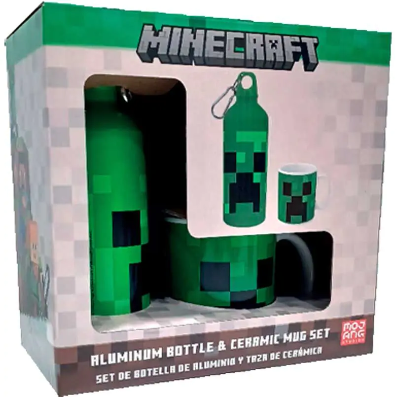 Minecraft hliníková láhev + hrnek set 500 ml fotografii produktu