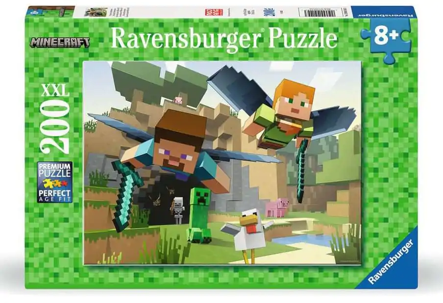 Minecraft dětské puzzle XXL Animal Adventures (200 dílků) fotografii produktu