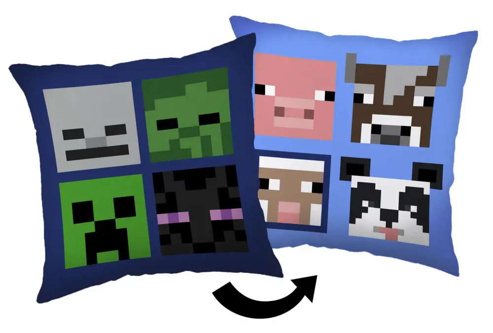 Minecraft Bad Mobs polštář, dekorační polštář 40*40 cm fotografii produktu