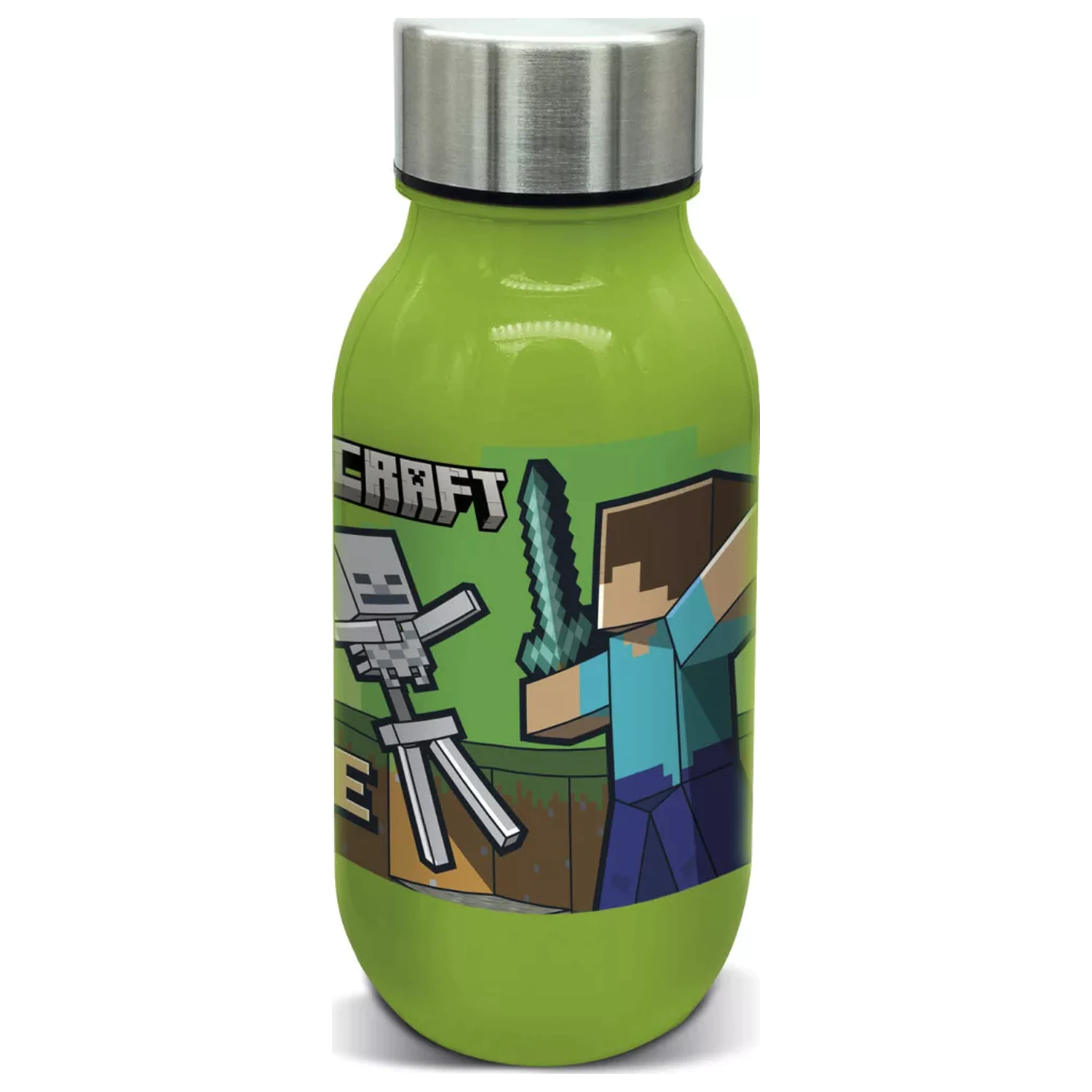 Plastová láhev na vodu Minecraft Battle se šroubovacím uzávěrem 430 ml fotografii produktu