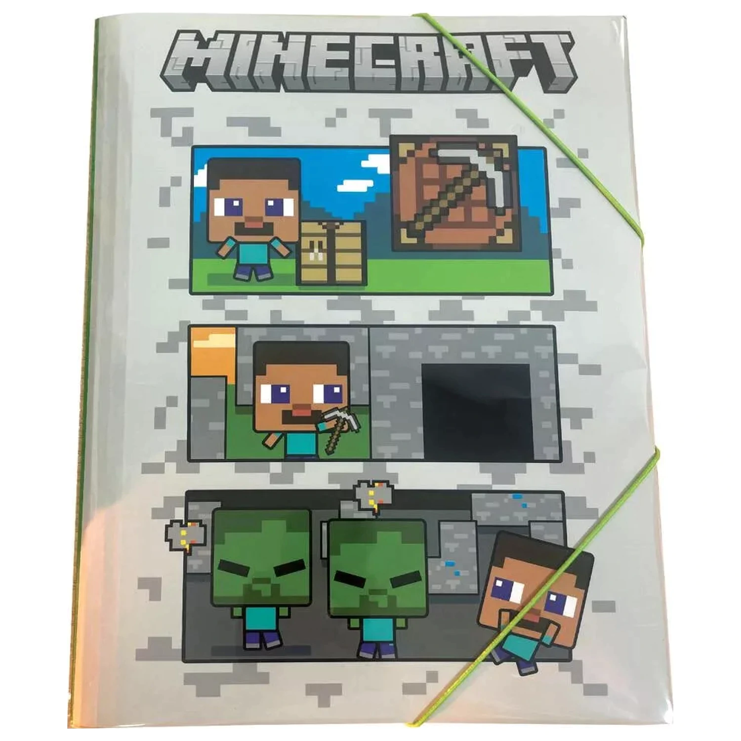Minecraft Block World A4 gumičková složka fotografii produktu