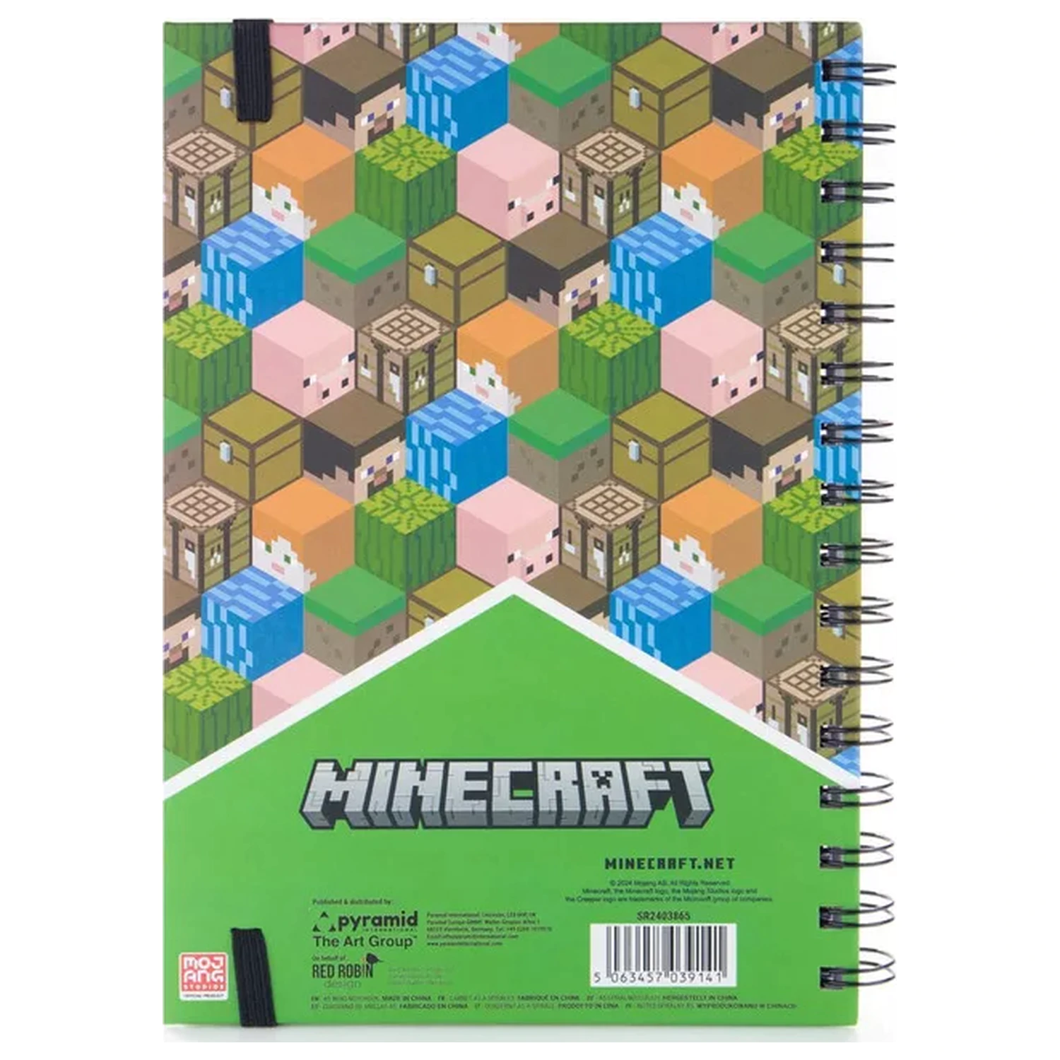 Minecraft Blocks A5 Lined Spiral sešit fotografii produktu