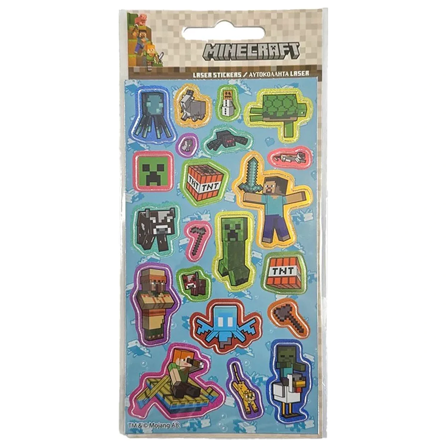 Minecraft Blocks holografické nálepky set fotografii produktu