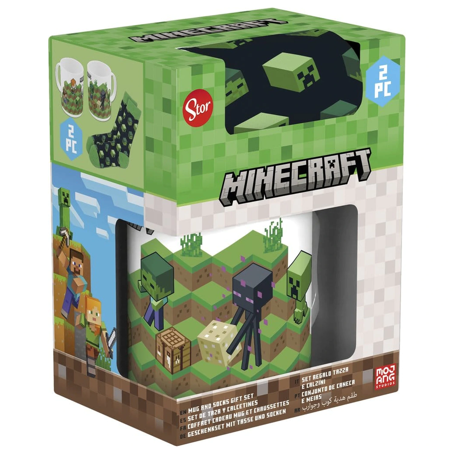 Minecraft hrnek a sada ponožek fotografii produktu