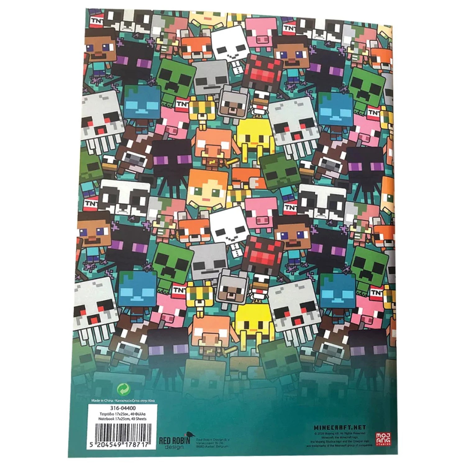 Minecraft Boom B/5 linkovaný zápisník 40 listů fotografii produktu