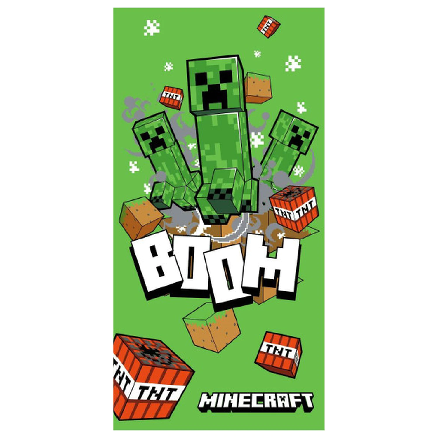 Minecraft Boom zelený ručník fotografii produktu