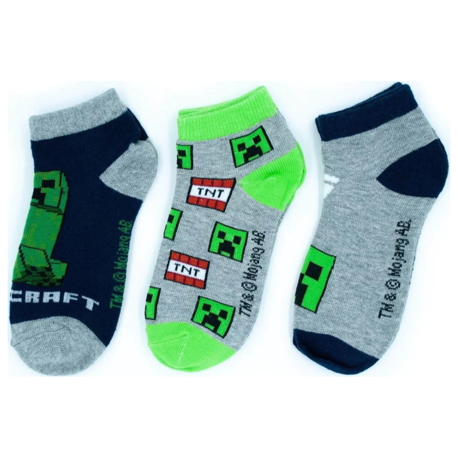 Minecraft Boomstep dětské tajné ponožky 27/30 fotografii produktu