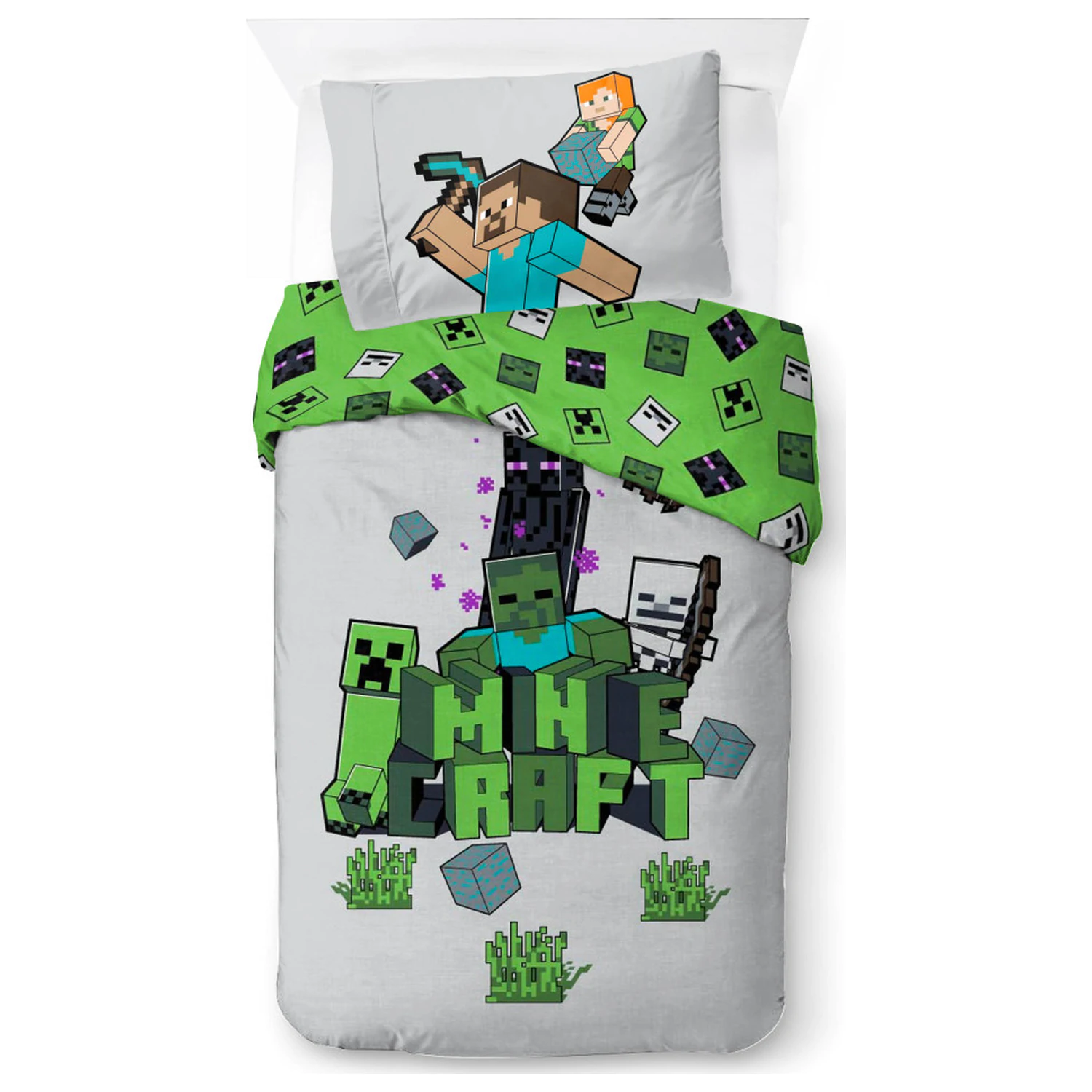 Minecraft Build and Explore povlak na přikrývku fotografii produktu