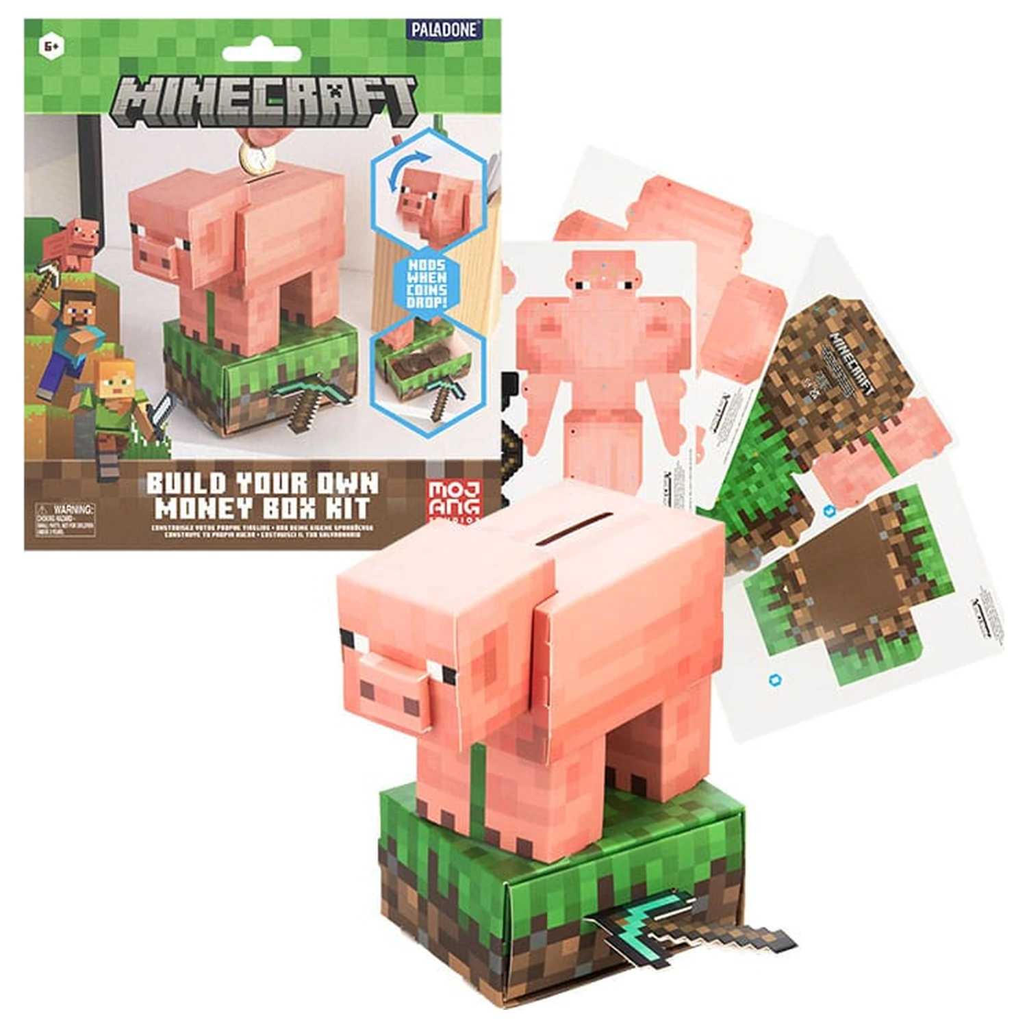 Minecraft Vytvořte si svou vlastní pokladničku na peníze Poklad Schwein fotografii produktu