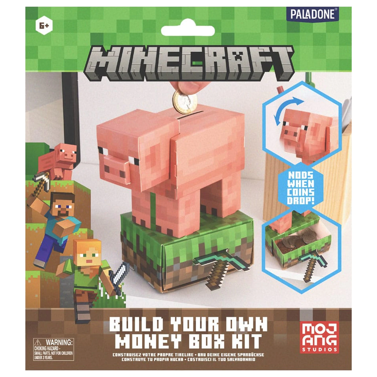 Minecraft Vytvořte si svou vlastní pokladničku na peníze Poklad Schwein fotografii produktu