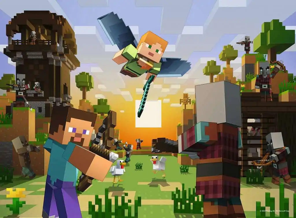 Minecraft Dětské Puzzle XXL Building an Adventure (150 dílků) fotografii produktu