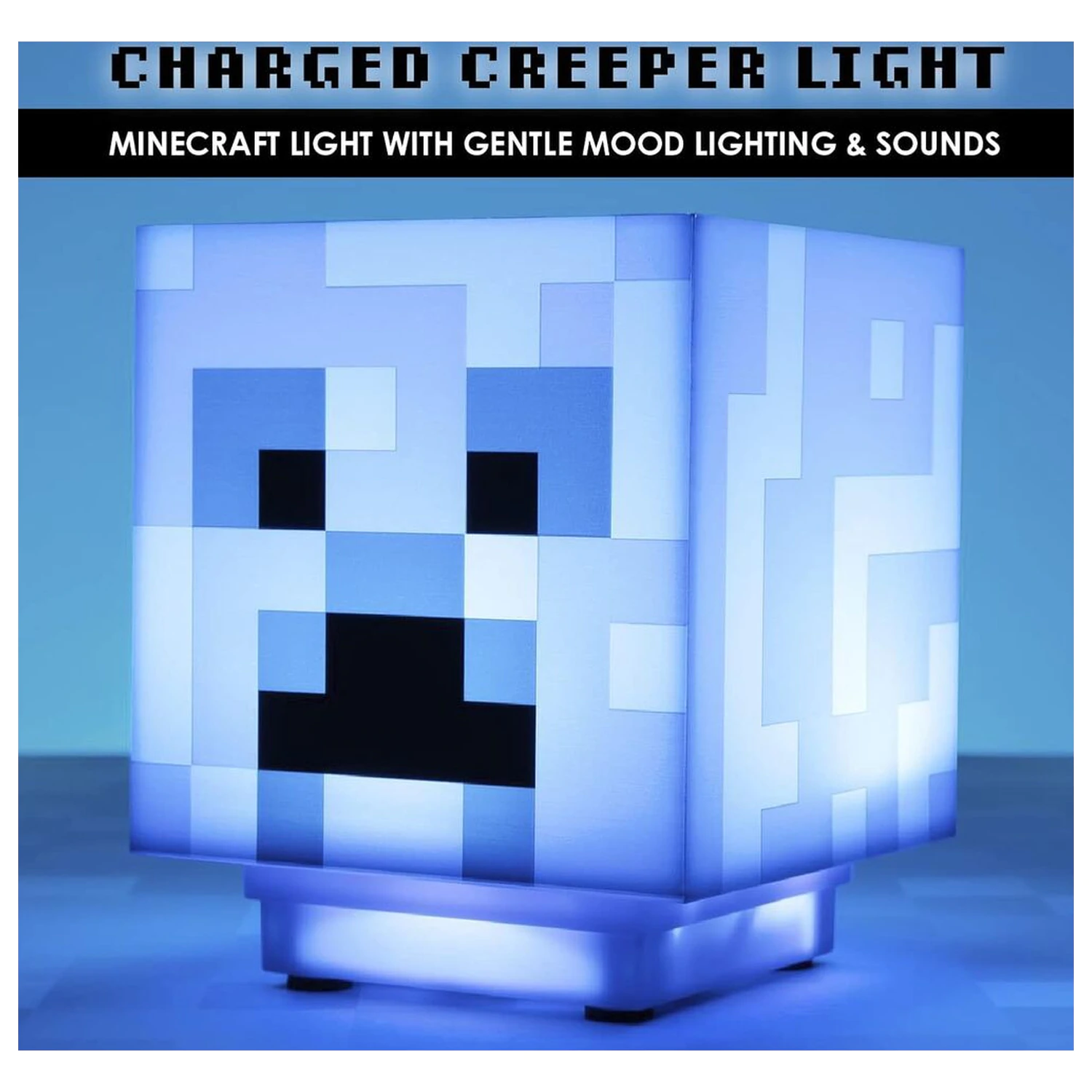 Minecraft Charged Creeper 3D zvuková lampa fotografii produktu
