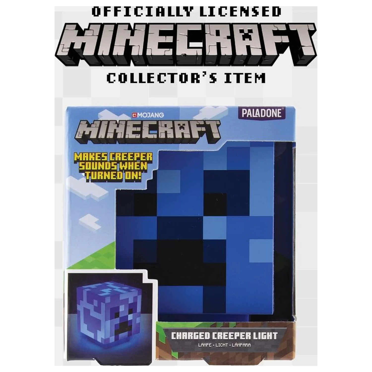 Minecraft Charged Creeper 3D zvuková lampa fotografii produktu