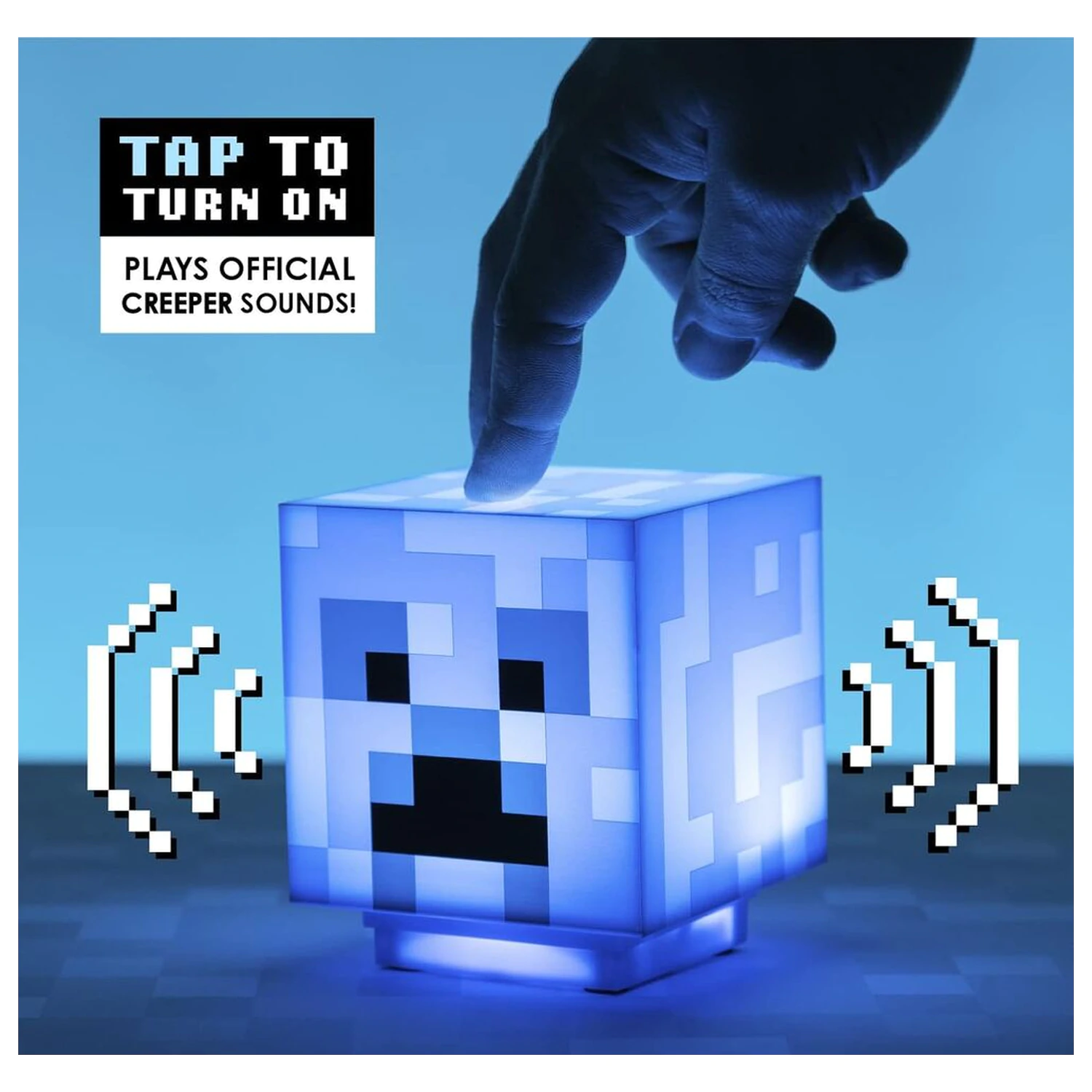 Minecraft Charged Creeper 3D zvuková lampa fotografii produktu