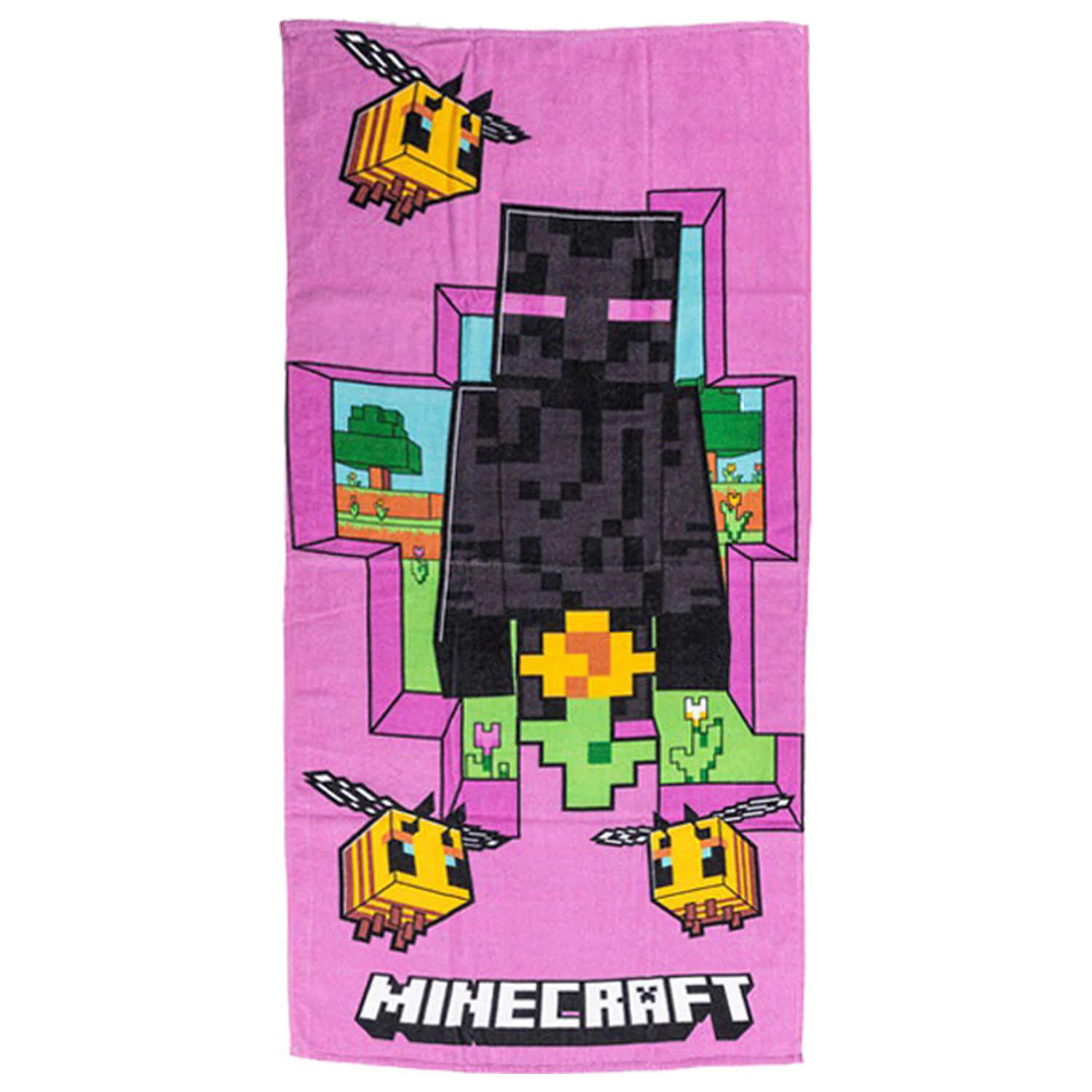 Minecraft Cherry Grove ručník fotografii produktu