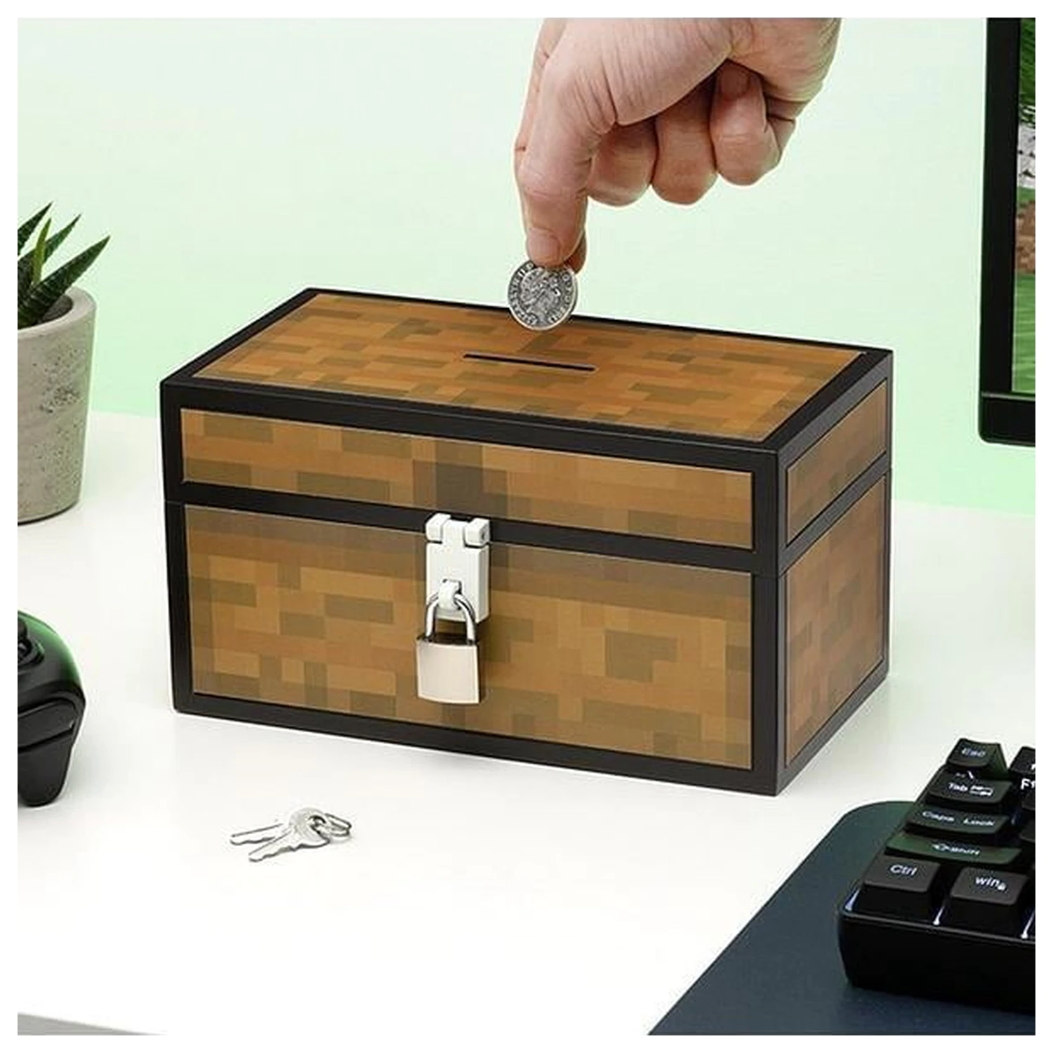 Pokladnička Minecraft Chest 12 cm fotografii produktu