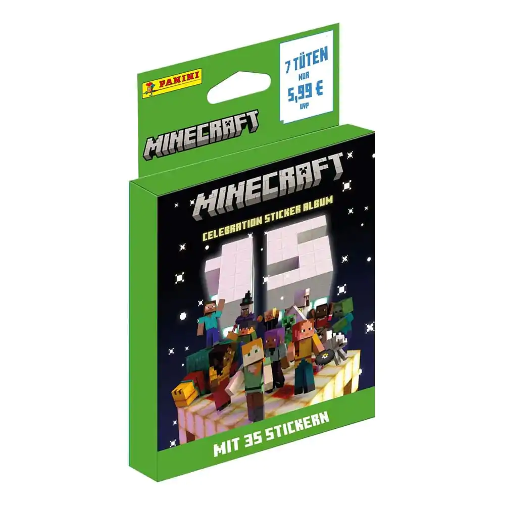 Minecraft Sběratelské samolepky Eco-Blister 15. výročí Oslava *Německá verze* fotografii produktu