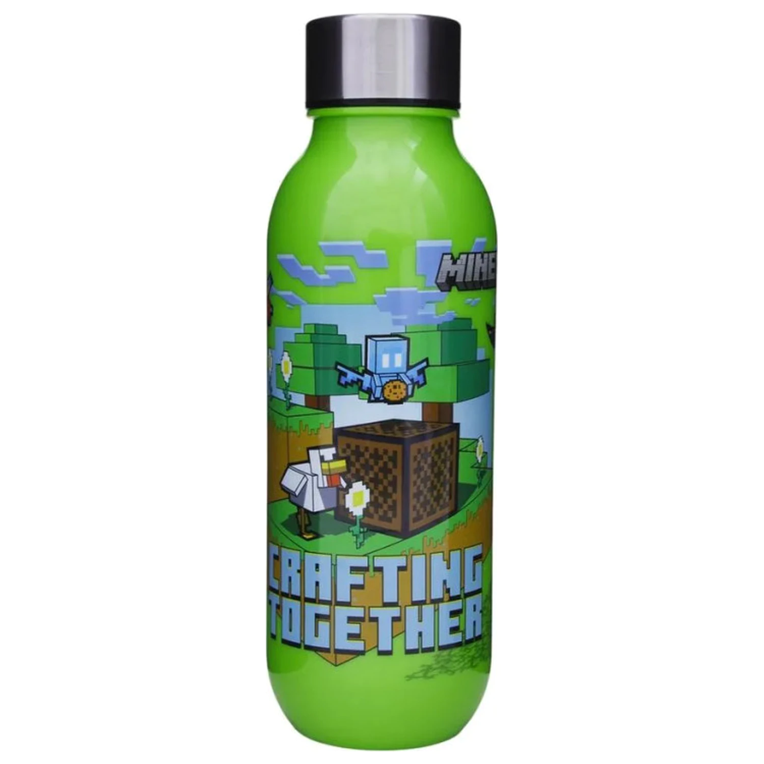 Minecraft Crafting plastová láhev na vodu se šroubovacím uzávěrem 640 ml fotografii produktu