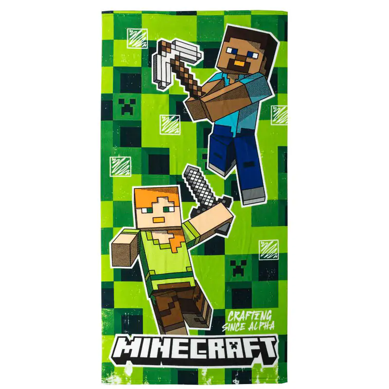 Minecraft Ručník Crafting Since Alpha 70 x 140 cm fotografii produktu