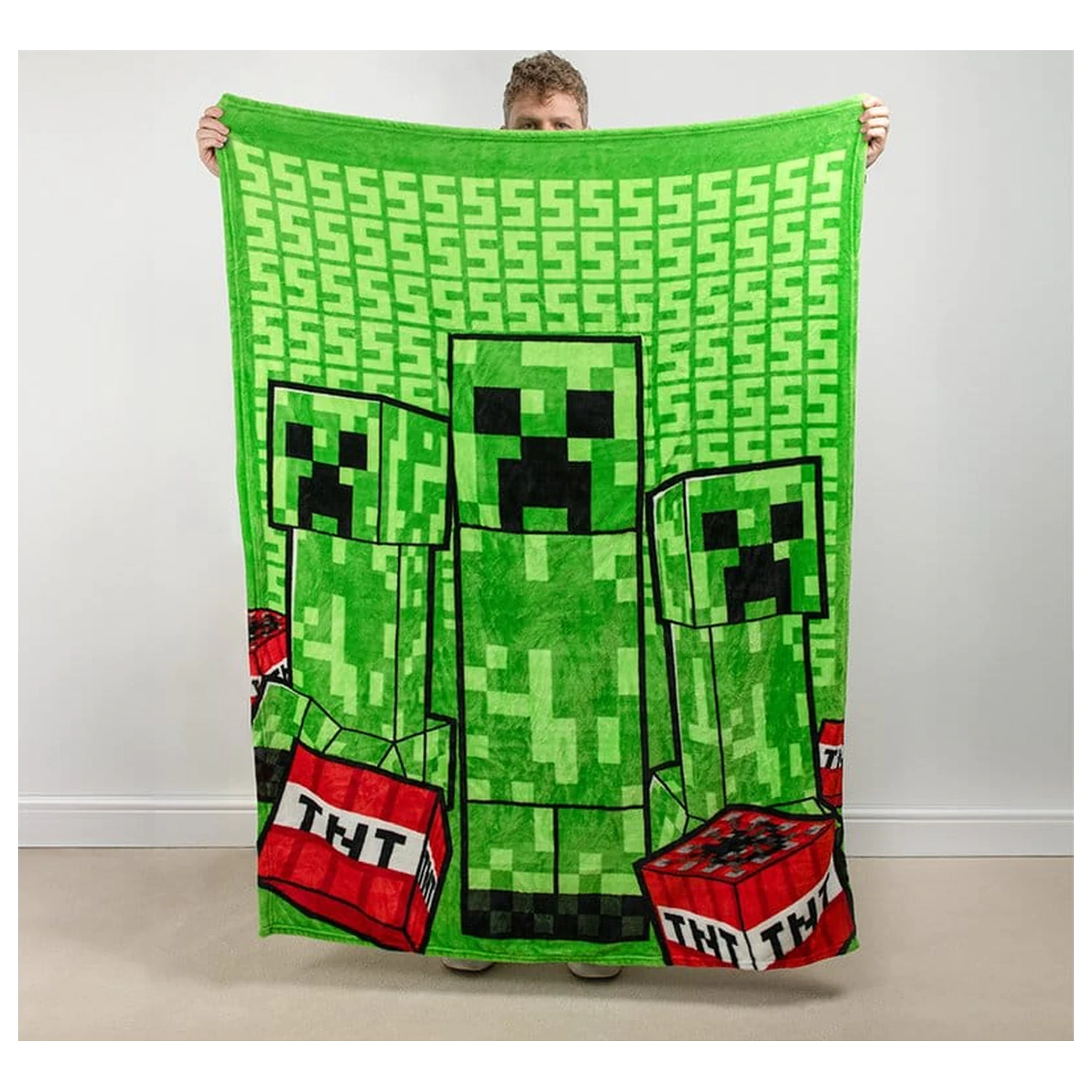 Minecraft Cushion Blanket Creeper 2 v 1 skládací polštář a deka 150 cm fotografii produktu