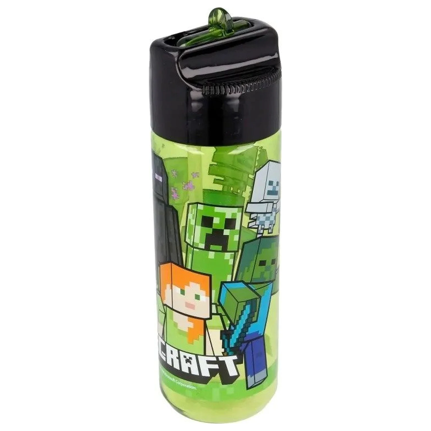 Minecraft Creeper Hydro tritan plastová láhev s brčkem 540 ml fotografii produktu
