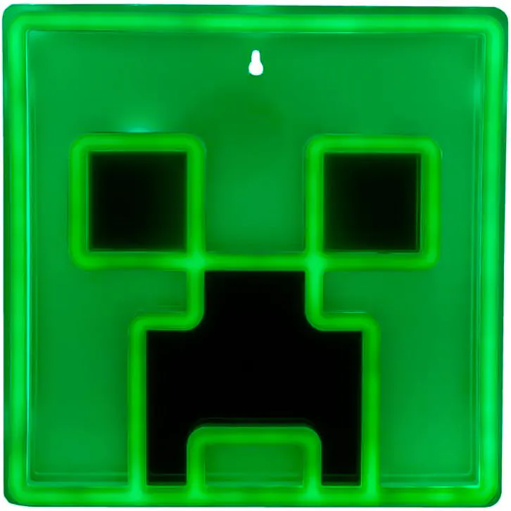 Minecraft Creeper LED nástěnná lampa 25 cm fotografii produktu