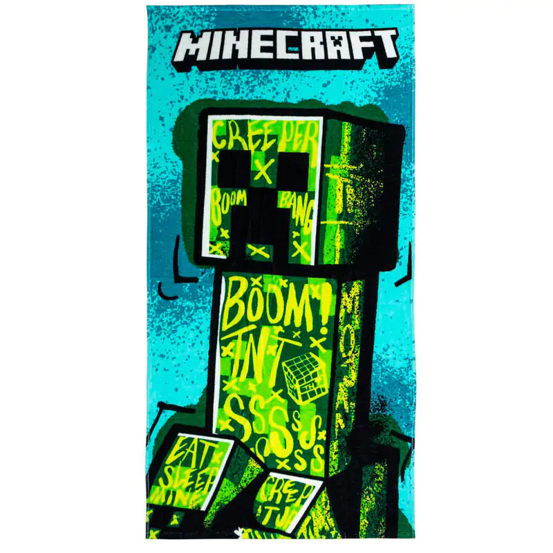 Minecraft Premium osuška Creeper 70 x 140 cm fotografii produktu