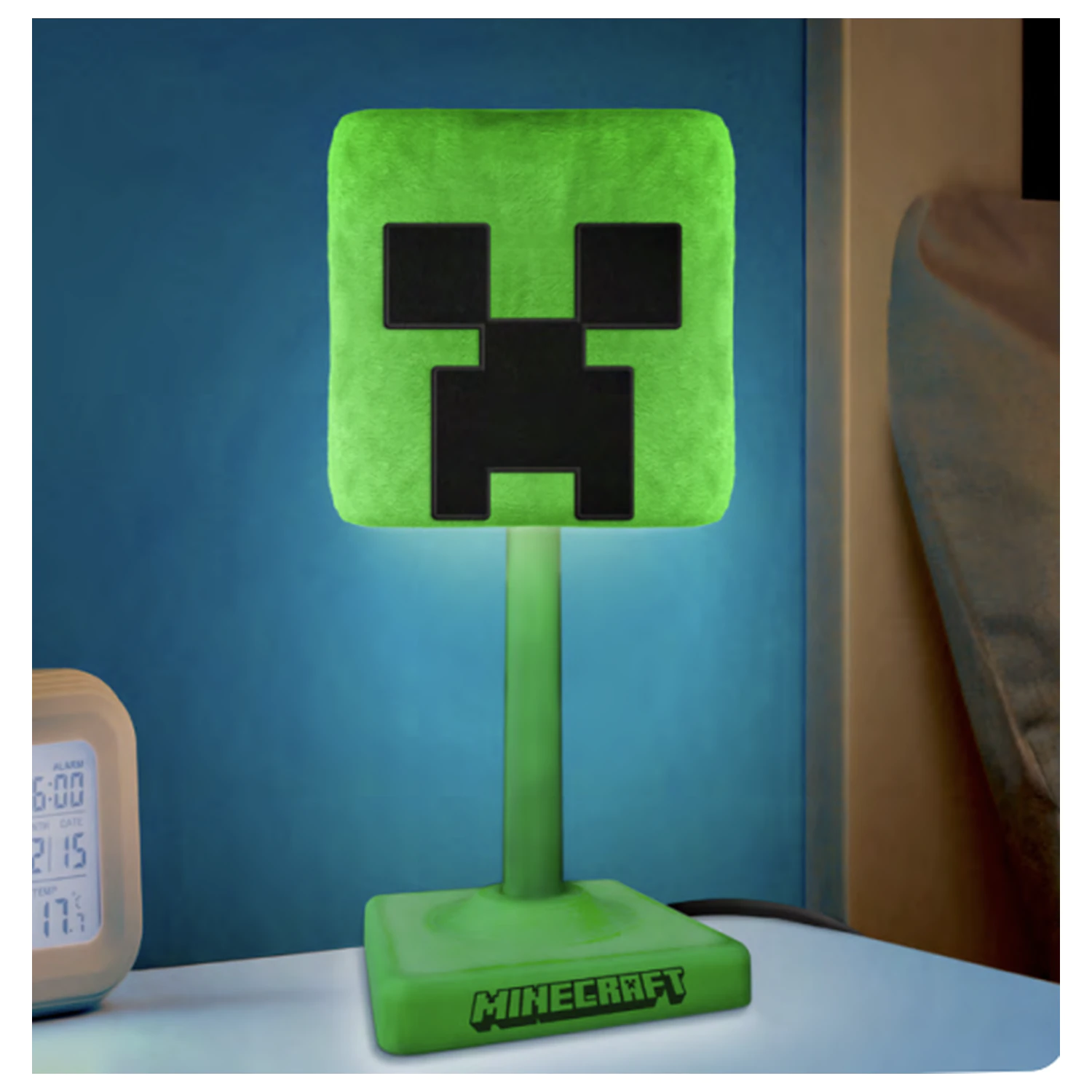 Minecraft Creeper 'SoftGlo' načechraná dekorativní lampa fotografii produktu