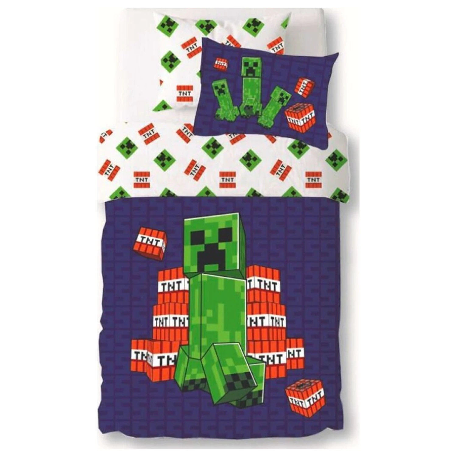 Minecraft Creeper TNT povlak na přikrývku fotografii produktu