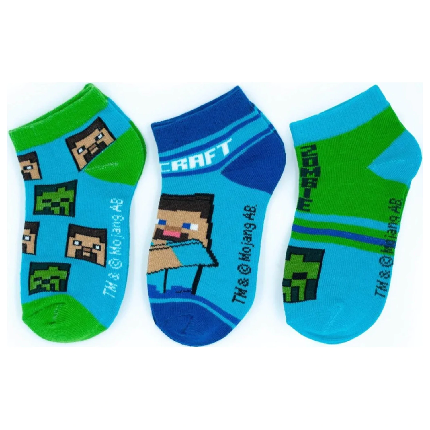 Minecraft Crew dětské tajné ponožky 27/30 fotografii produktu