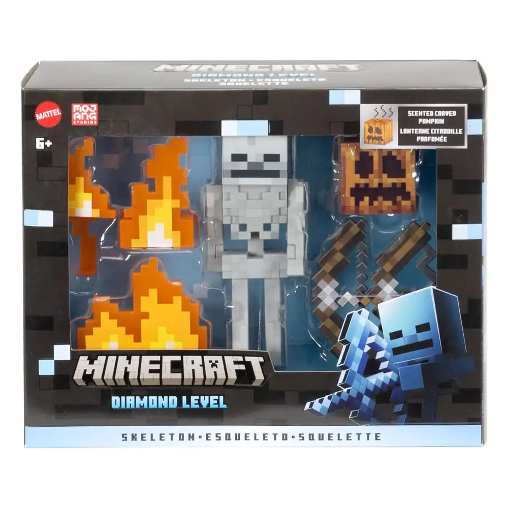 Akční figurka Minecraft kostlivec na úrovni diamant 14 cm fotografii produktu