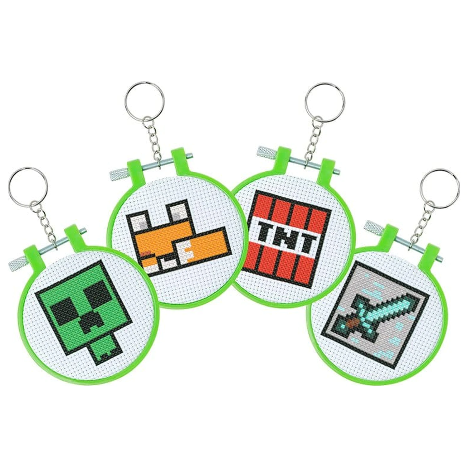 Minecraft DIY-klíčenky fotografii produktu