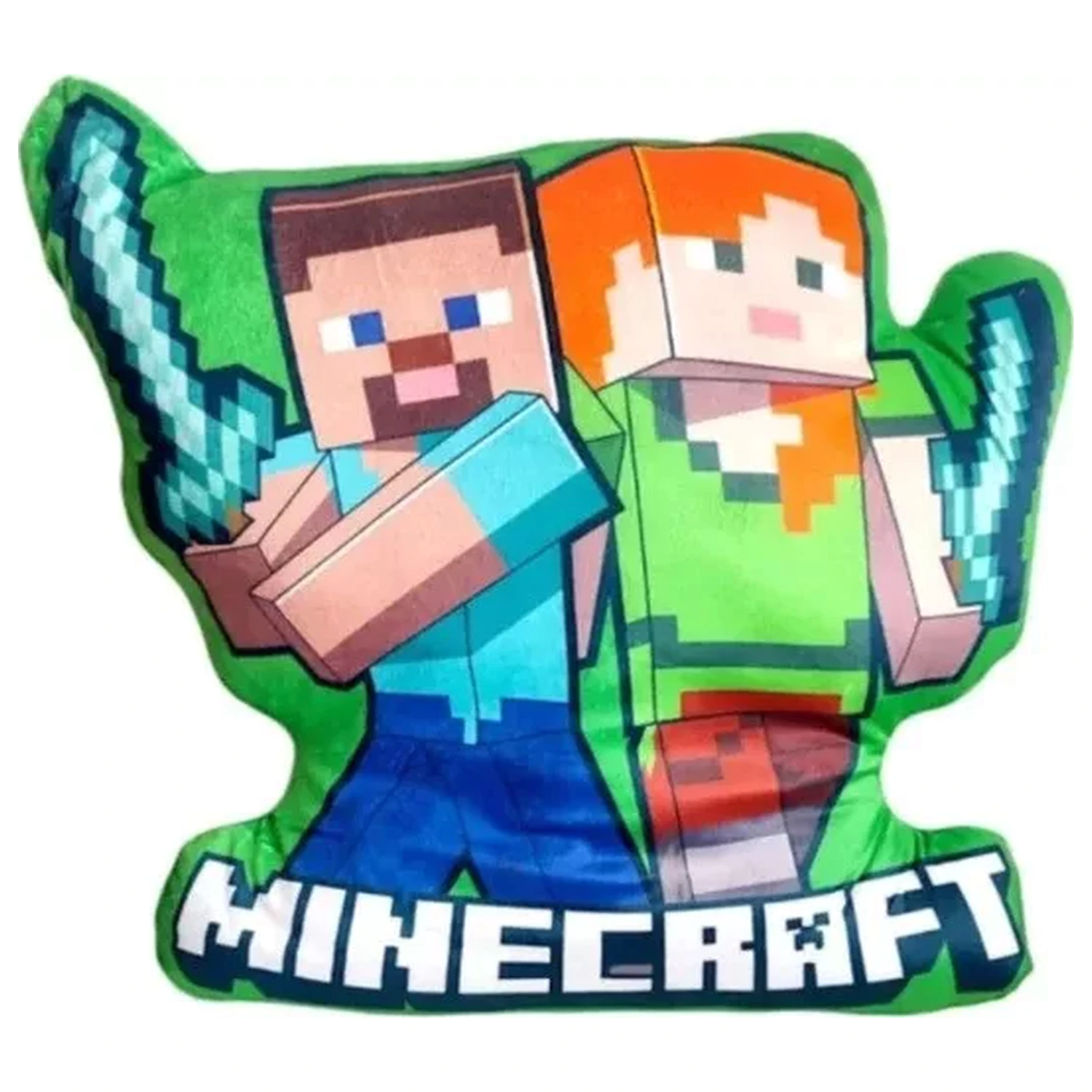 Minecraft Duo 3D tvarovaný polštář, dekorační polštář 40 cm fotografii produktu