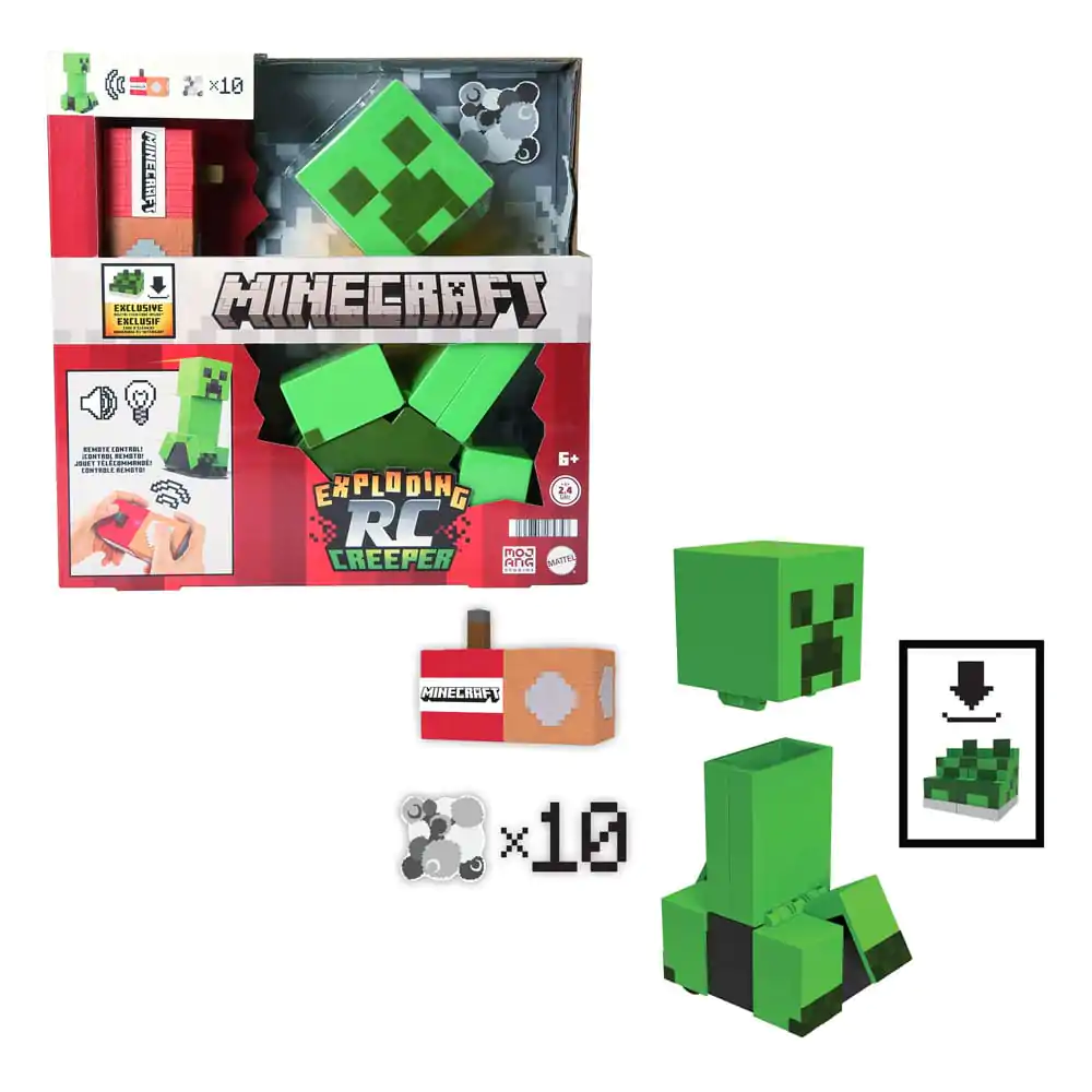 Minecraft figurka Exploding RC Creeper 25 cm fotografii produktu