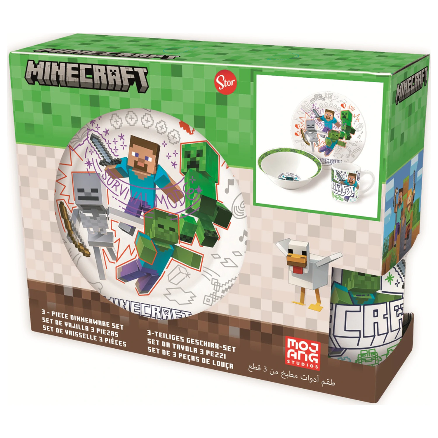 Minecraft Explore More Porcelánová jídelní souprava fotografii produktu