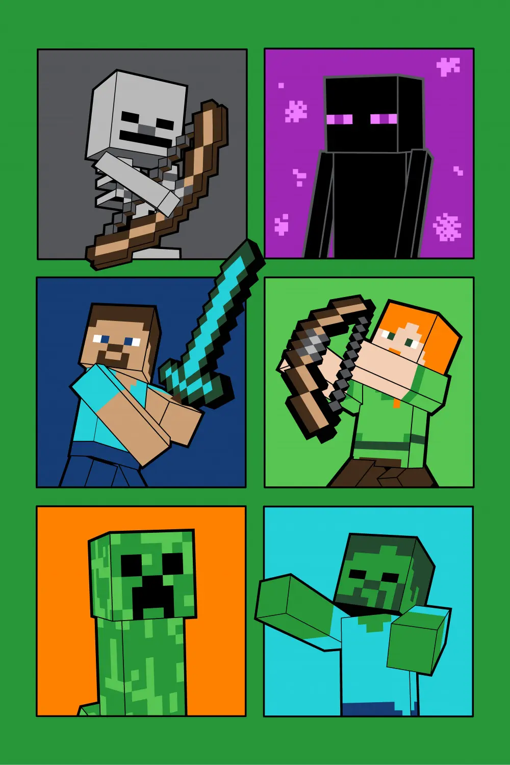 Minecraft Fight Badges fleecová deka 100*150cm fotografii produktu