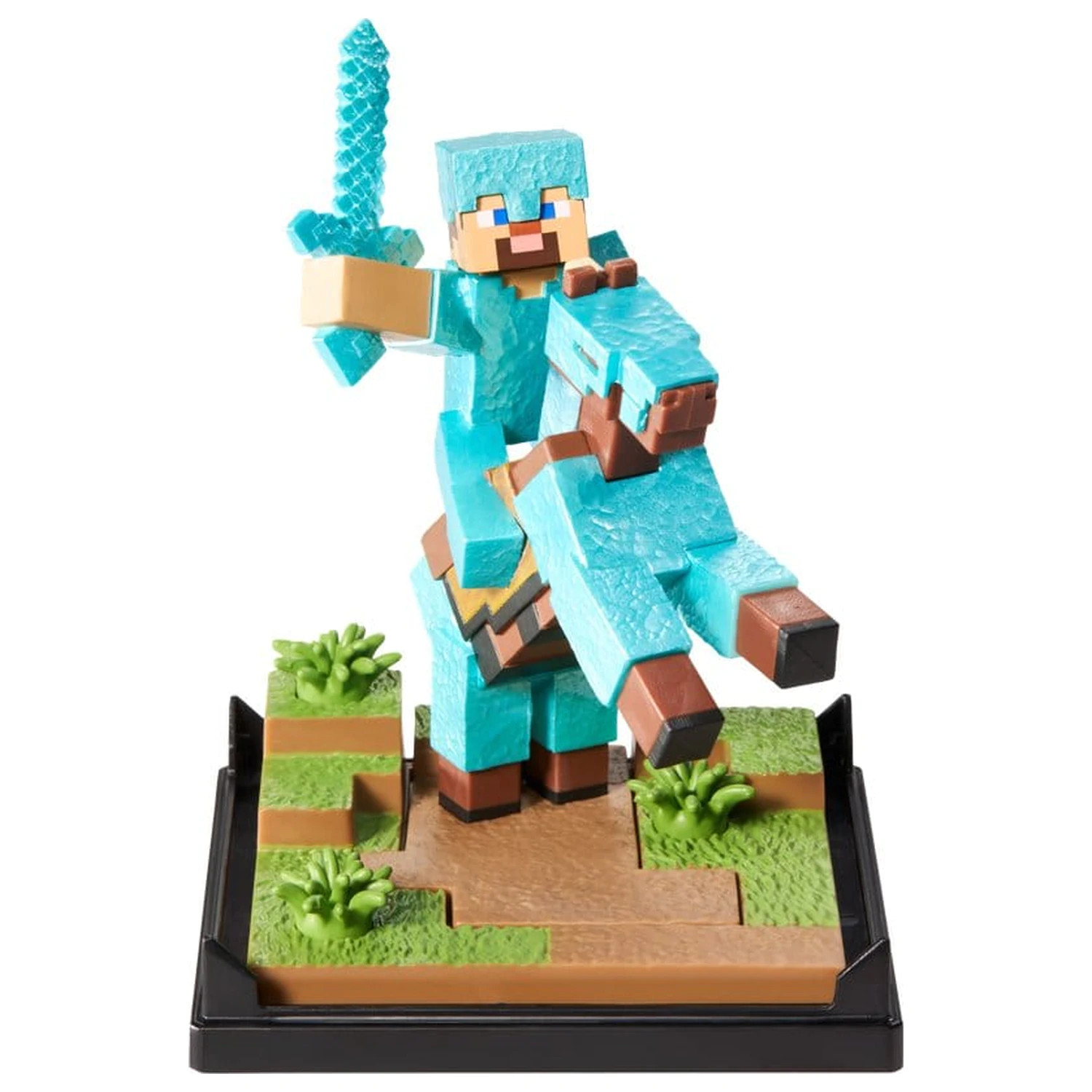Minecraft Figurka Diorama Diamond Armor Steve a kůň 18 cm fotografii produktu