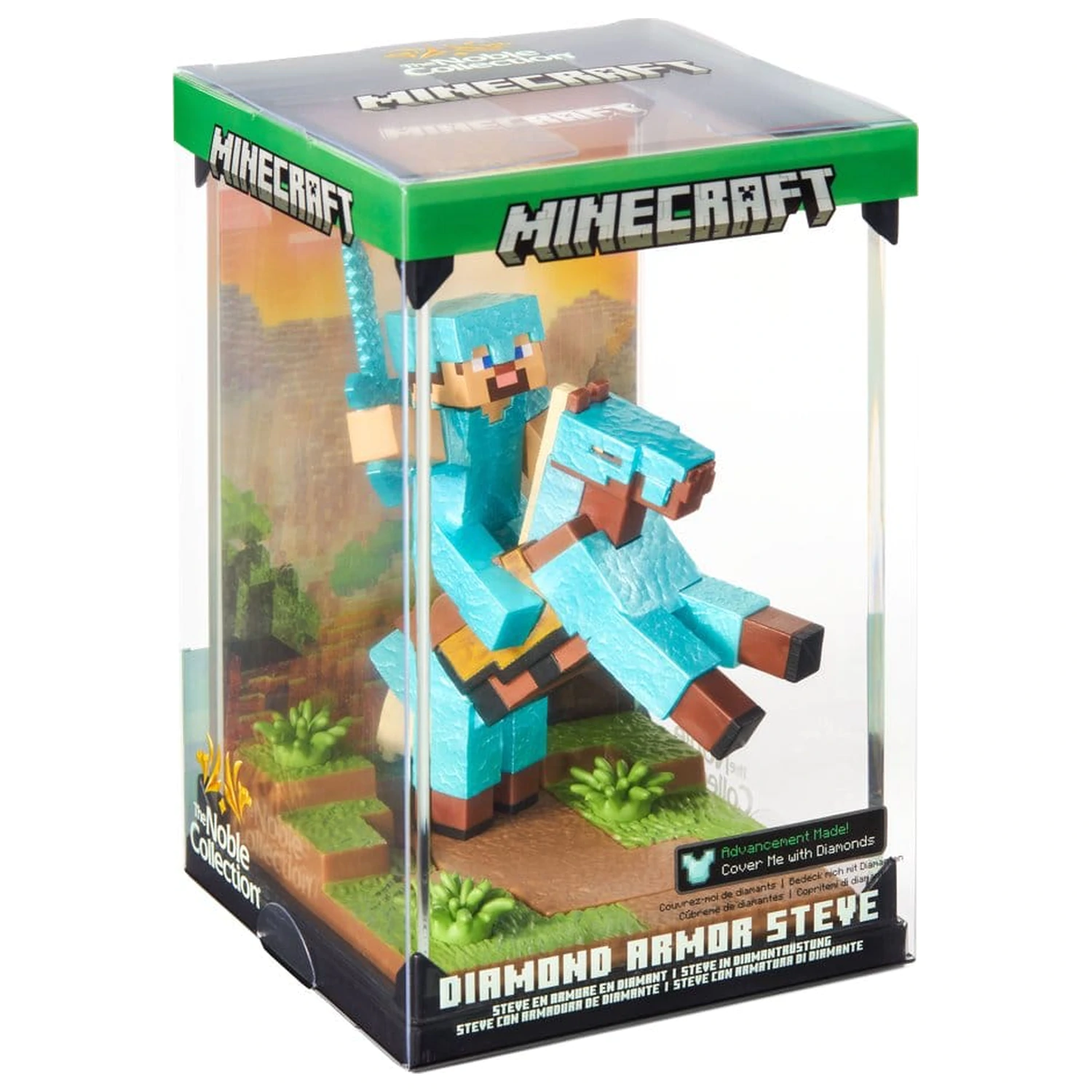 Minecraft Figurka Diorama Diamond Armor Steve a kůň 18 cm fotografii produktu