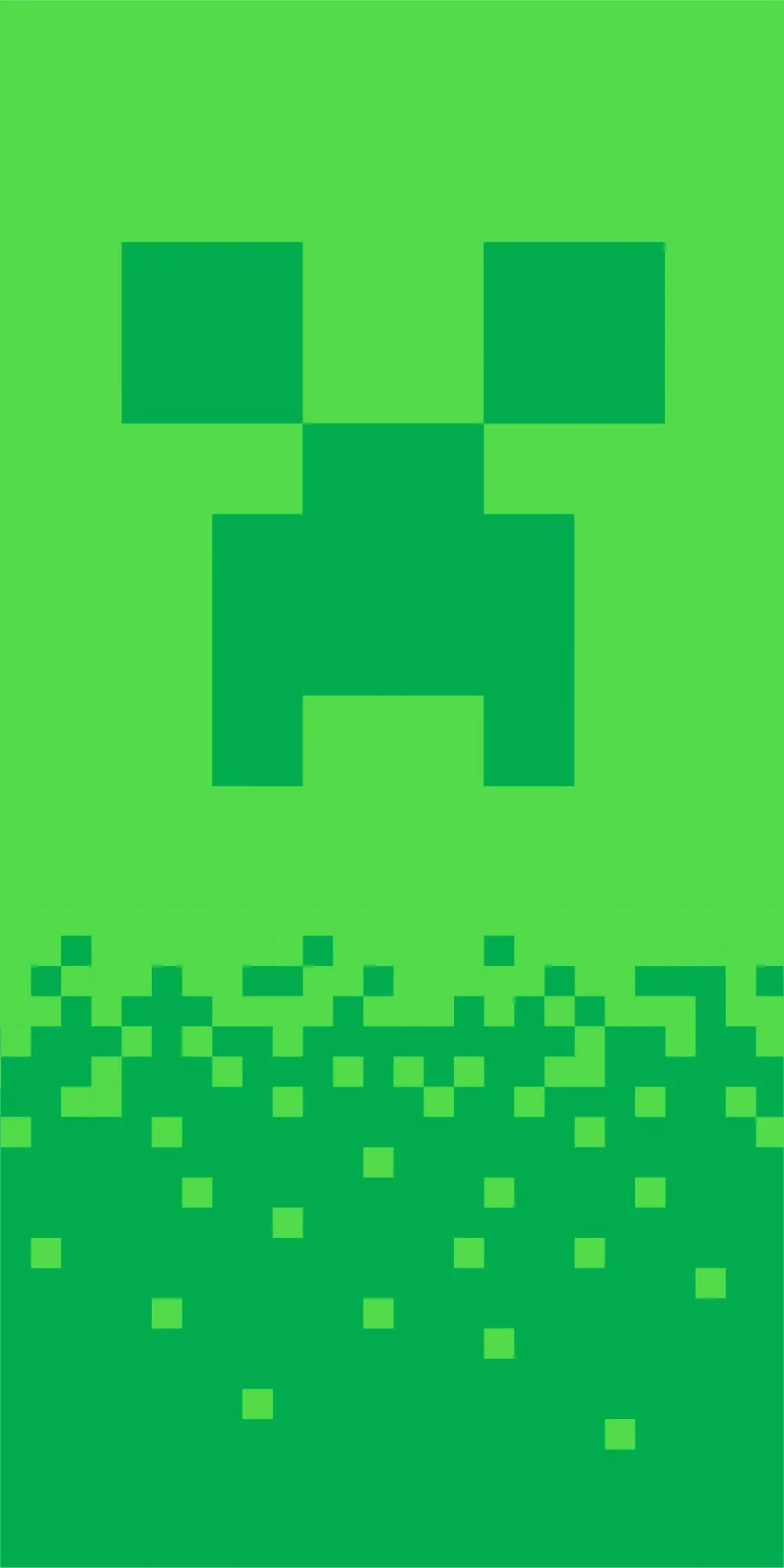 Minecraft osuška, plážová osuška Digital Creeper 70*140 cm fotografii produktu