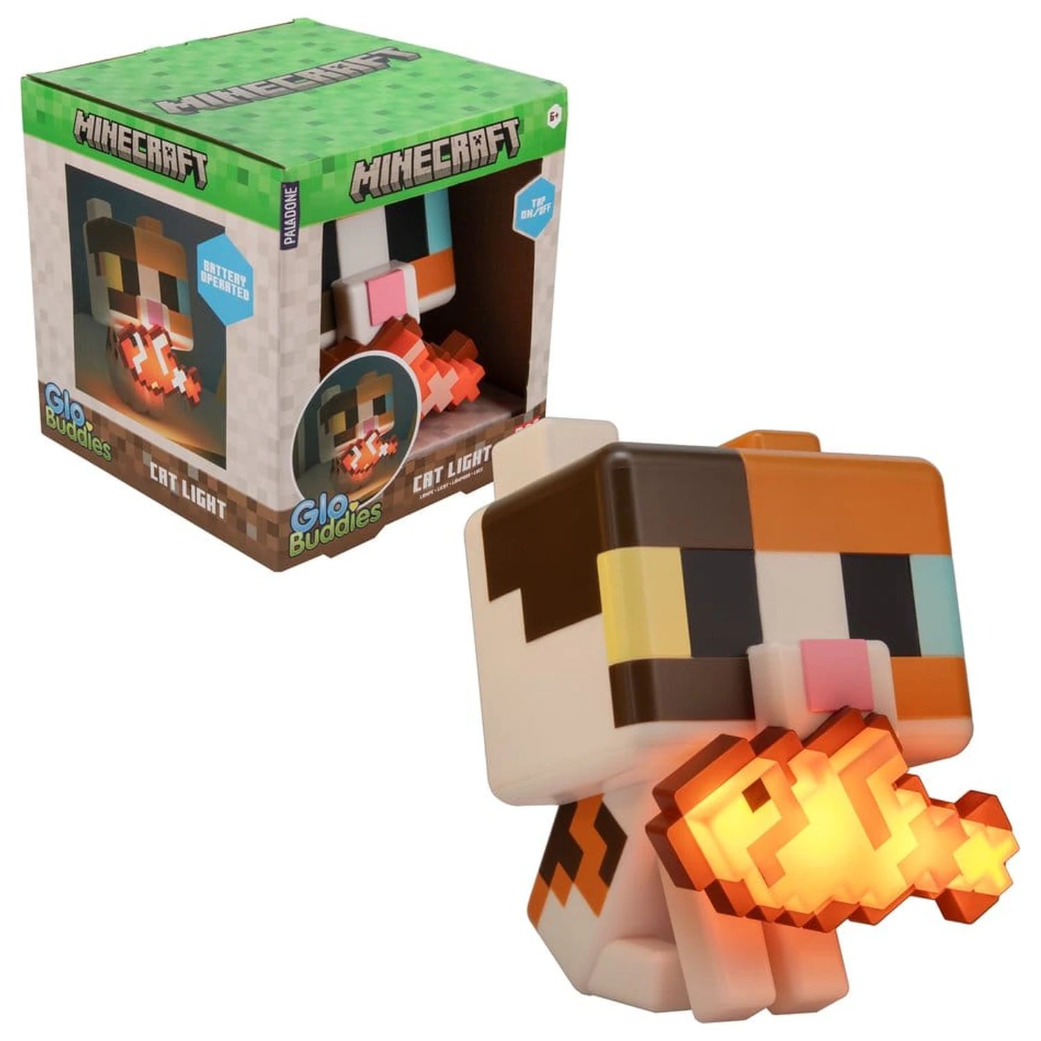Minecraft GloBuddies Svítící kočka 15 cm fotografii produktu