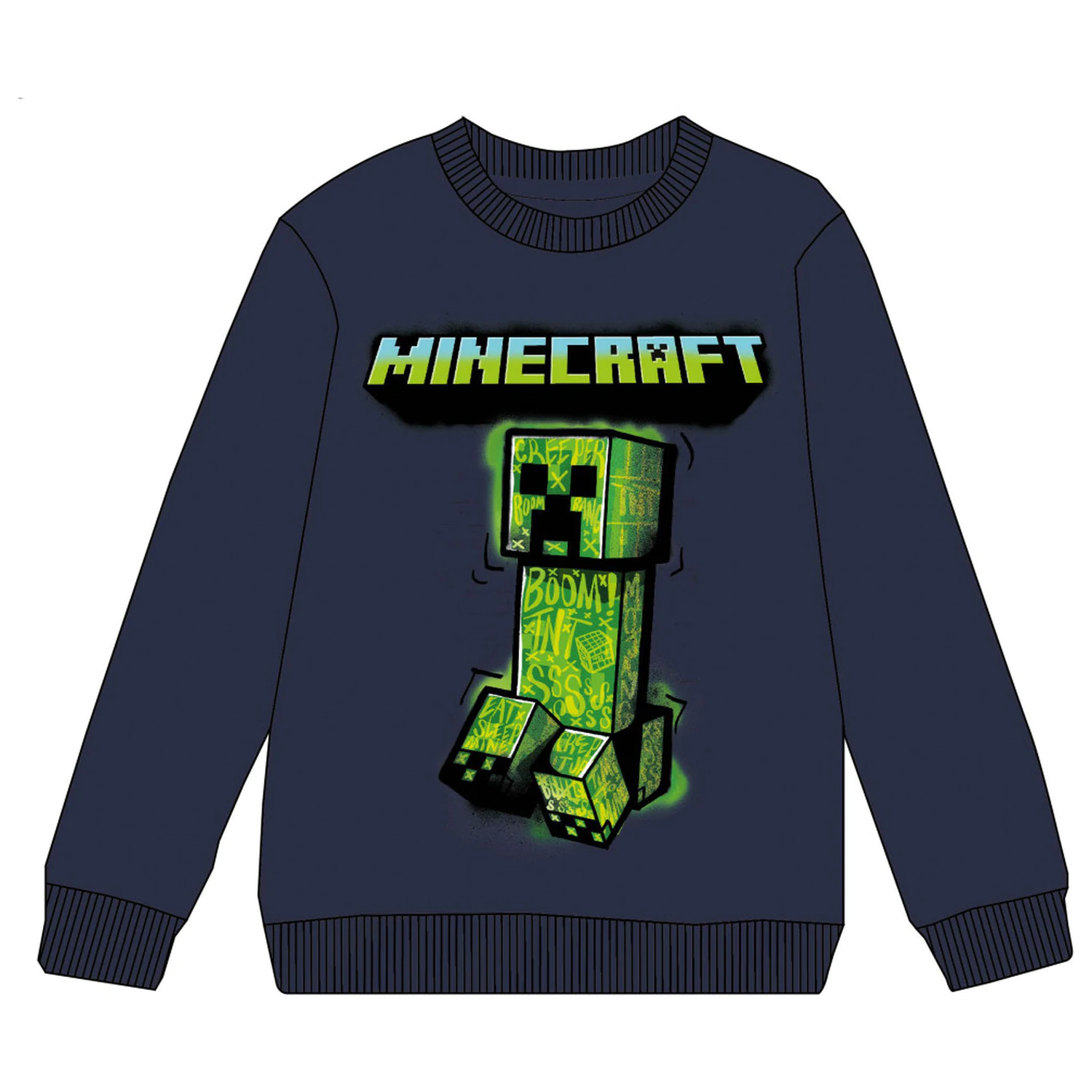 Minecraft Green Menace Dětská mikina s kapucí fotografii produktu