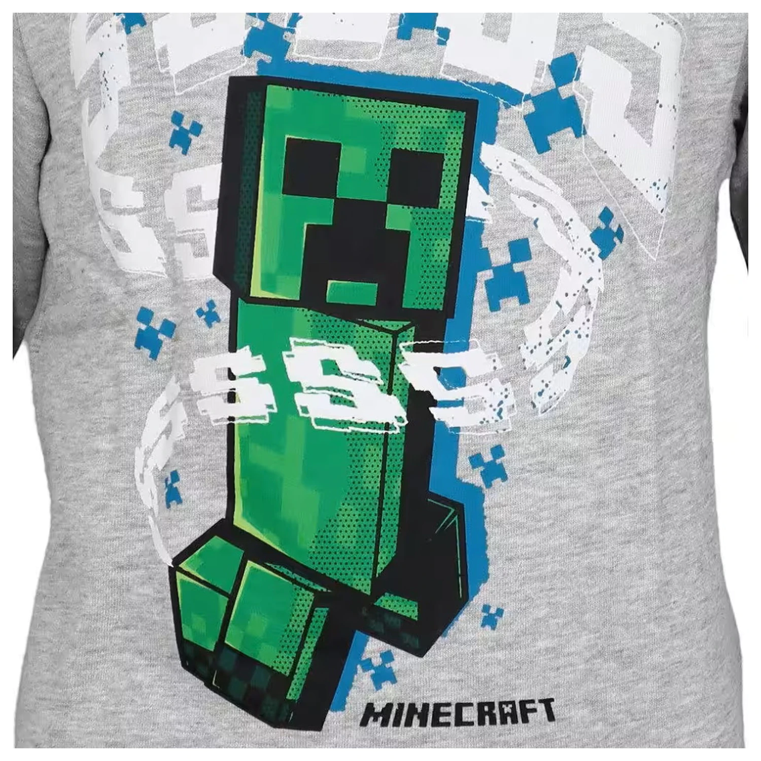 Minecraft šedá dětská mikina s kapucí fotografii produktu
