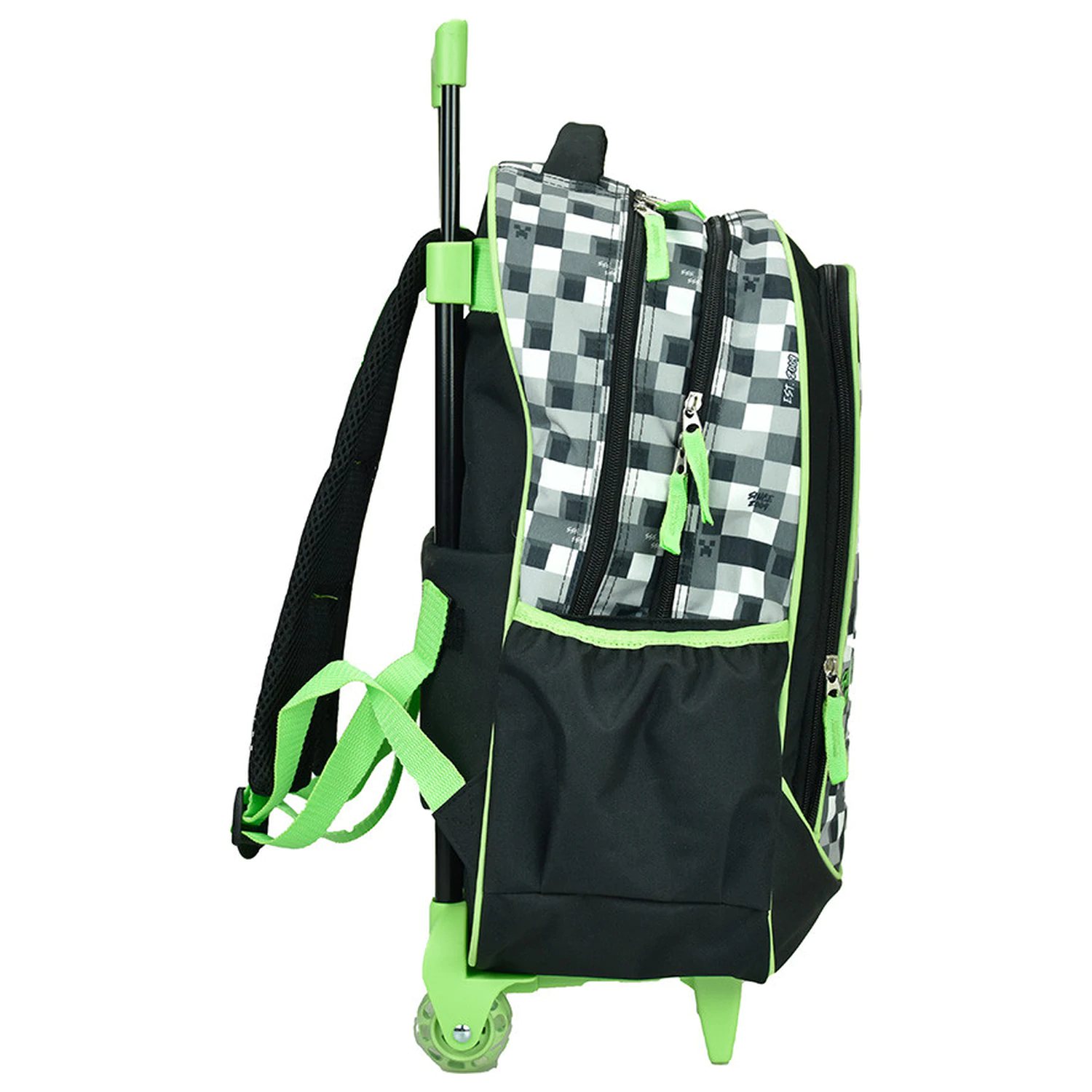 Minecraft šedý kámen školní taška na kolečkách, taška 46 cm fotografii produktu