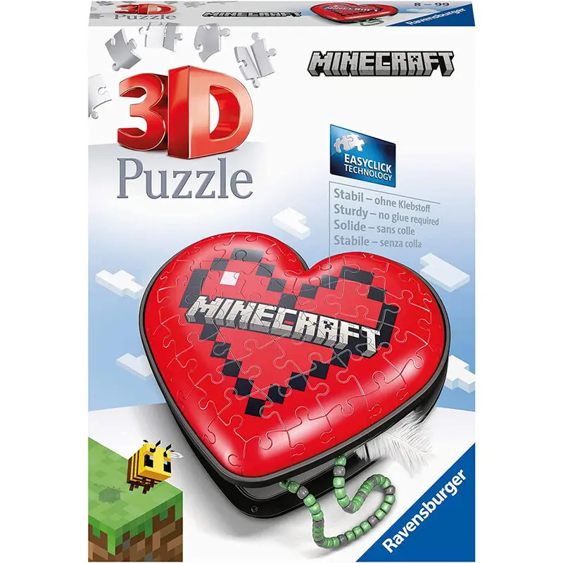 Minecraft Srdce 3D puzzle 54 kusů fotografii produktu