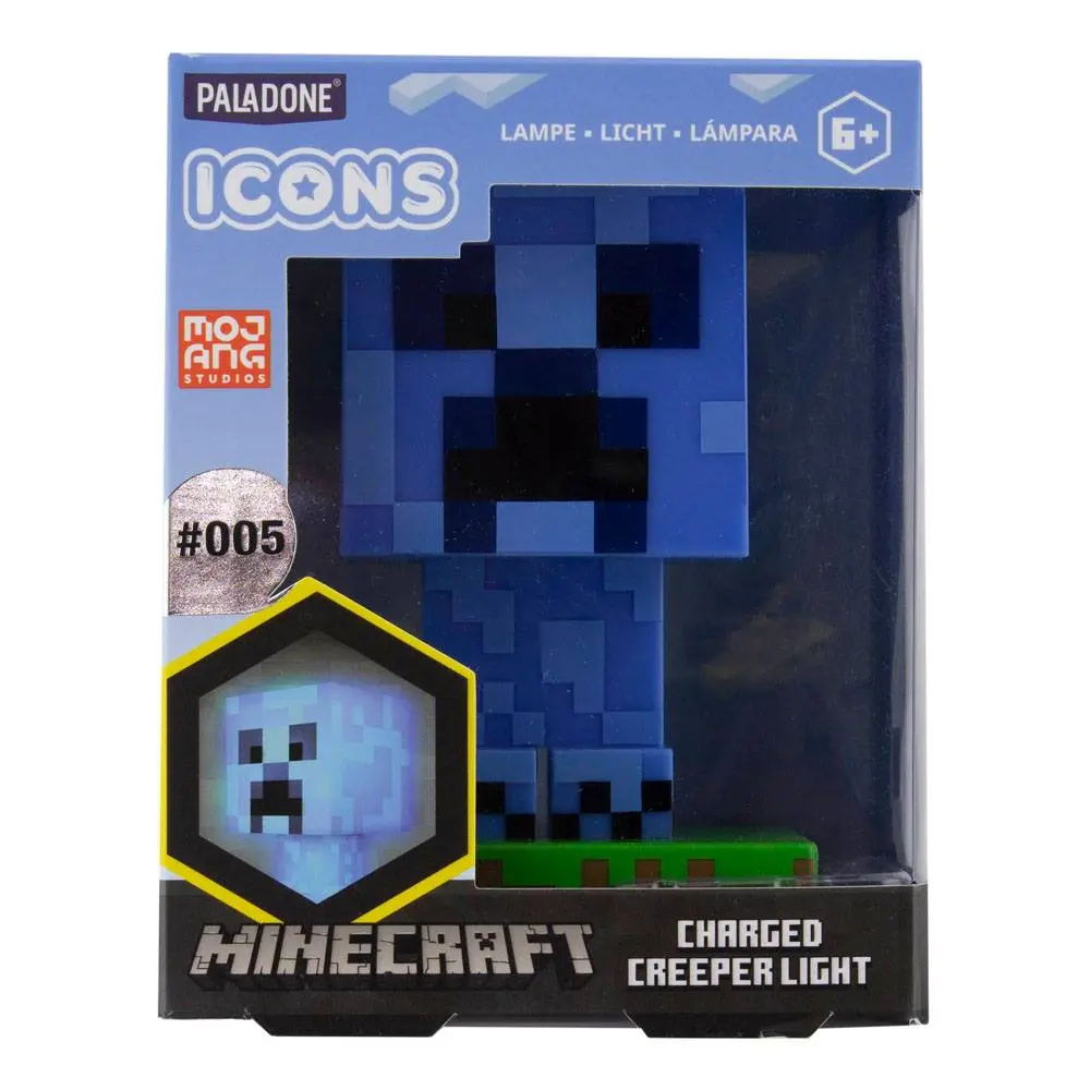 Minecraft Icon Light Charged Creeper - Ikonová lampička fotografii produktu