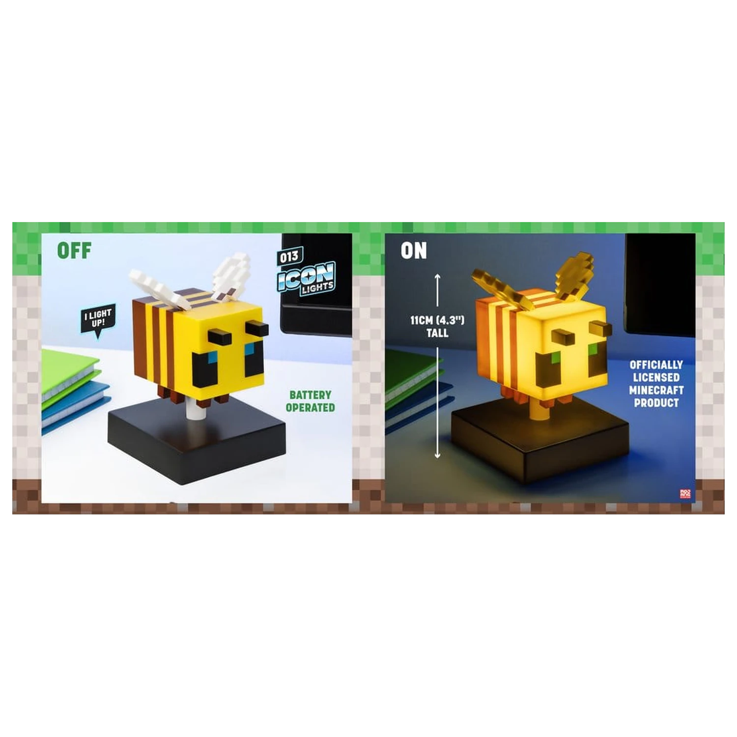 Minecraft Icon Light Bee 11 cm fotografii produktu